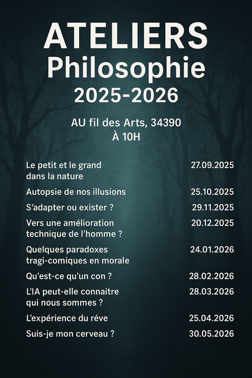 Ateliers philo 2025-2026