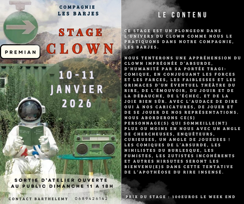 Stage Clown Les Barjes