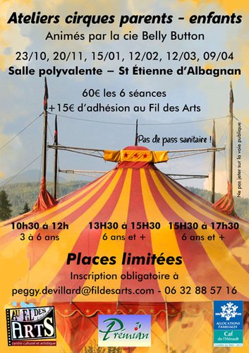 ateliers cirque en famille